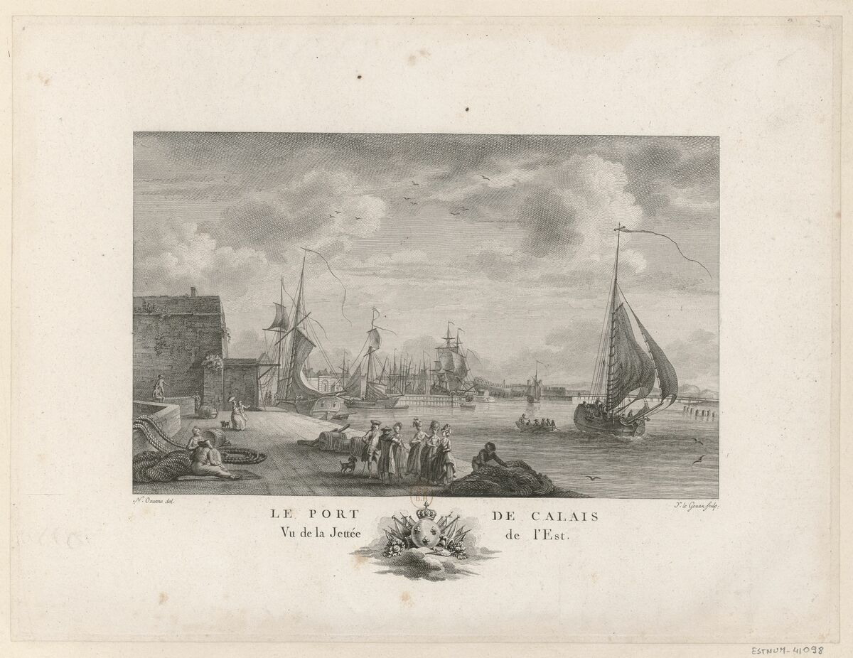 GFD 2/93: Hafen von Calais (Druck von Y. le Gouaz nach einer Zeichnung von Nicolas Ozanne, 1776)
