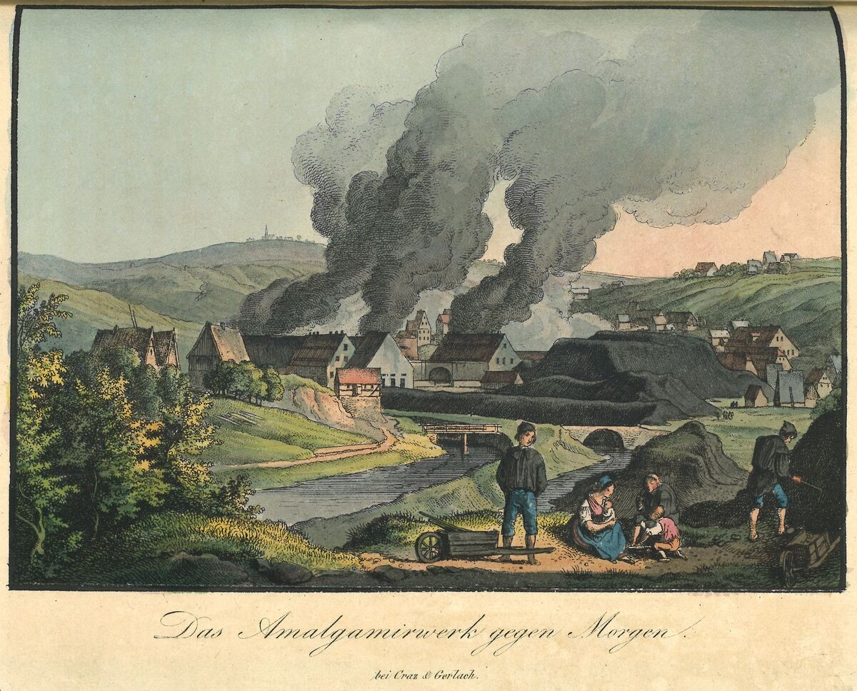 GFD 3/144: Amalgamierwerk in Freiberg, Sachsen (Bild aus Winkler, 1837)