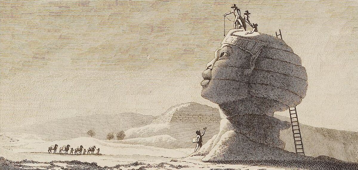 GFD 3/184: Die Sphinx von Gizeh (Buchillustration von Vivant Denon, 1802)