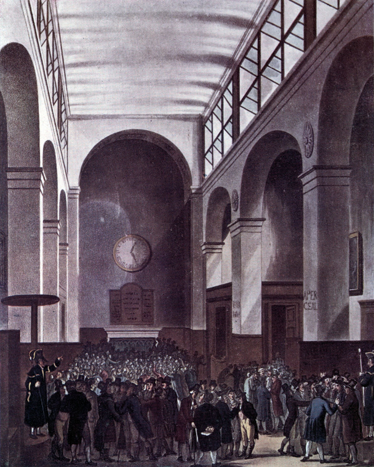 GFD 3/250: New Stock Exchange in London (Illustration im Buch «The Microcosm of London» von 1810)