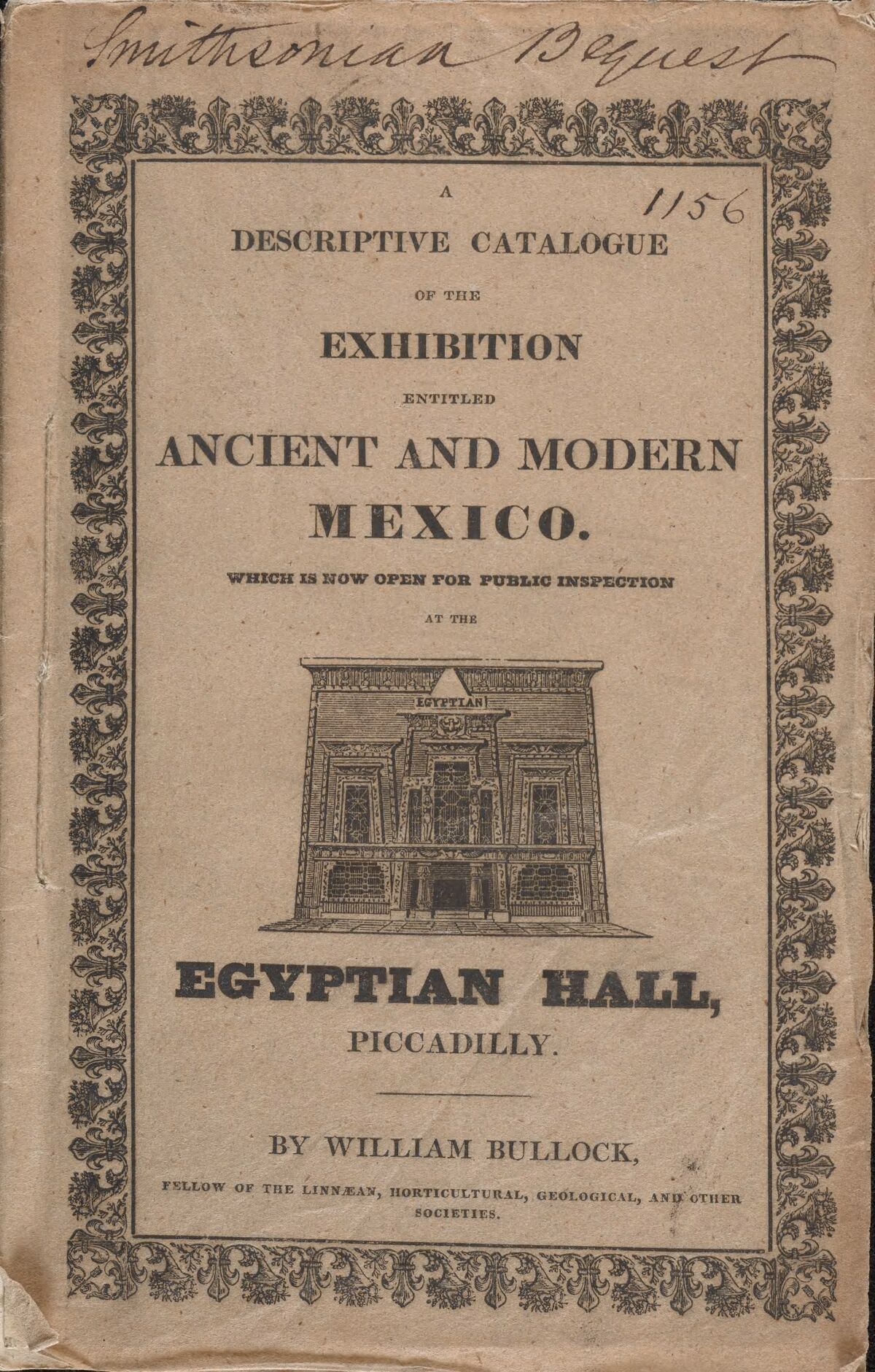 GFD 3/259: “A descriptive catalogue of the exhibition, entitled Ancient and Modern Mexico” (by William Bullock, 1824)