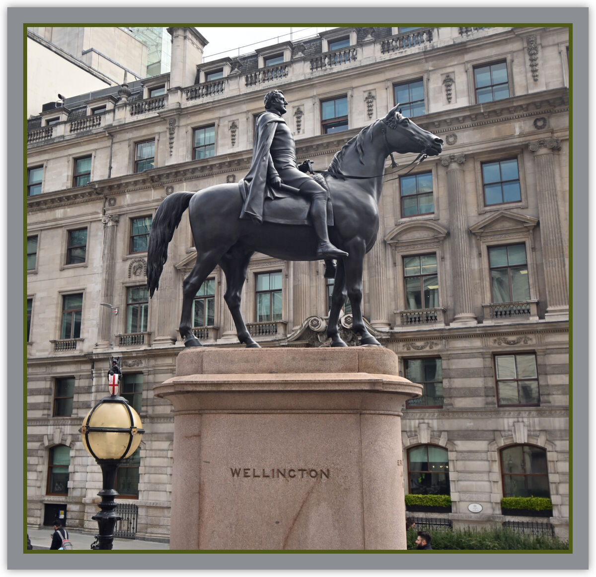 GFD 3/313: Reiterstatue des Duke of Wellington in der City of London (Statue von Francis Leggatt Chantrey, 1844)