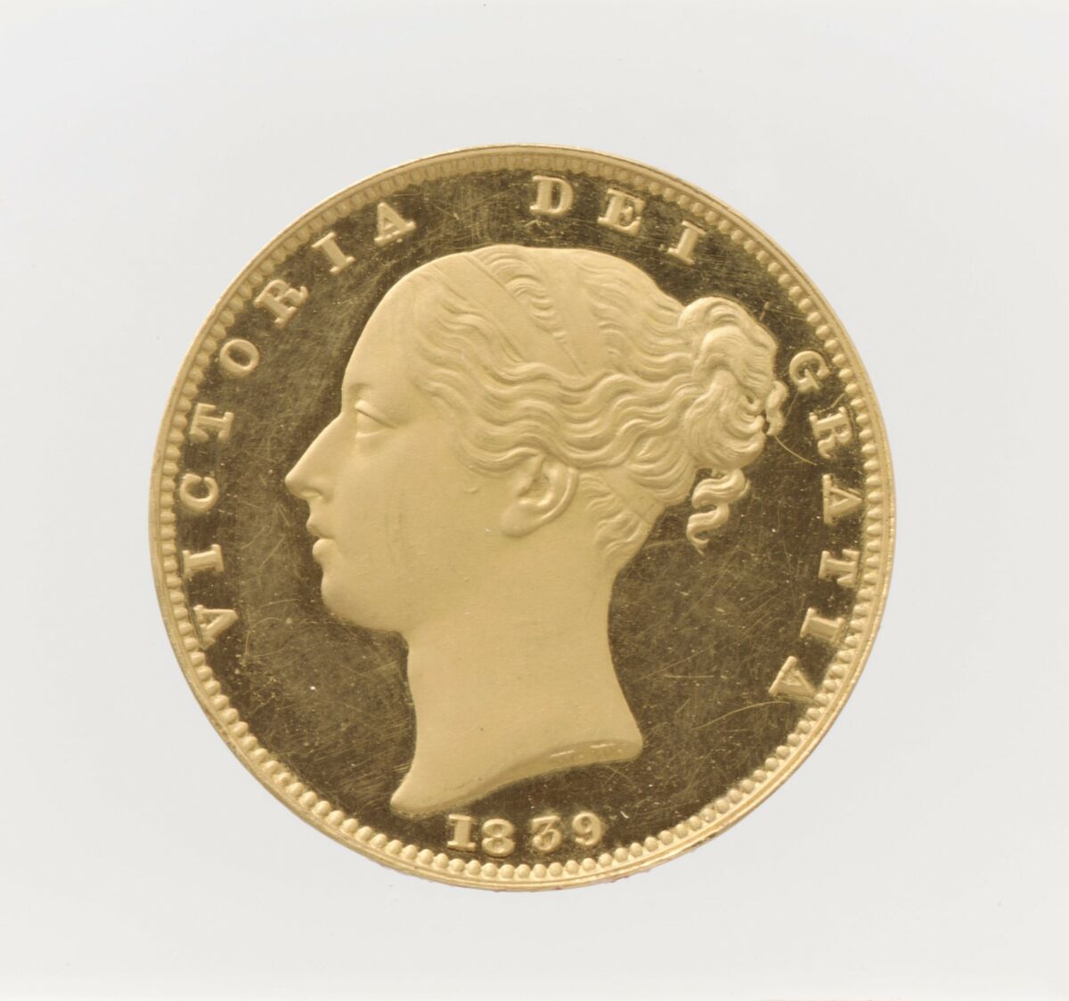 GFD 3/35: Sovereign mit dem Abbild der Königin Victoria (Münze von 1839)