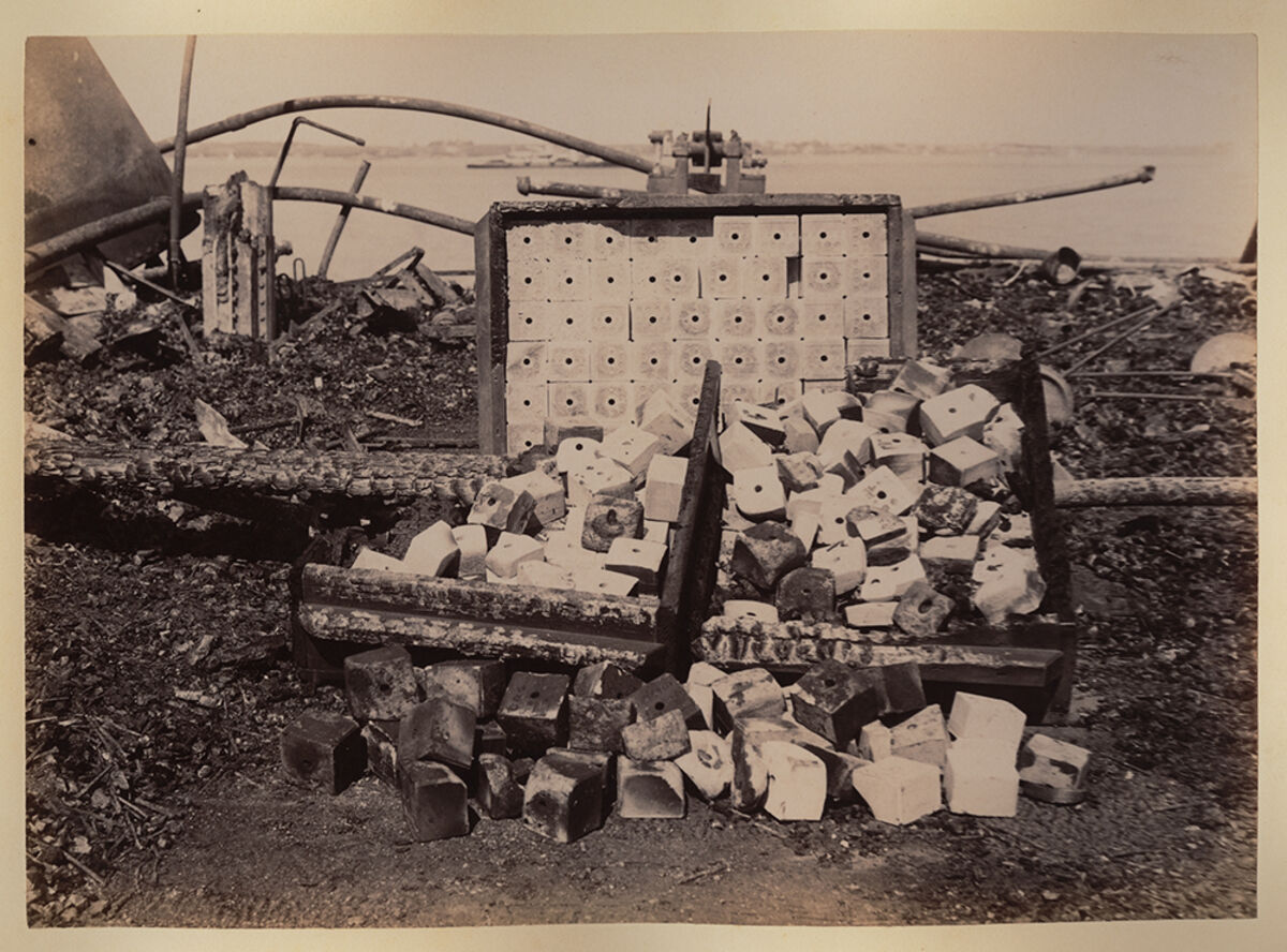 GFD 3/47: Resten nasser Schiessbaumwolle (Fotografie von 1893)